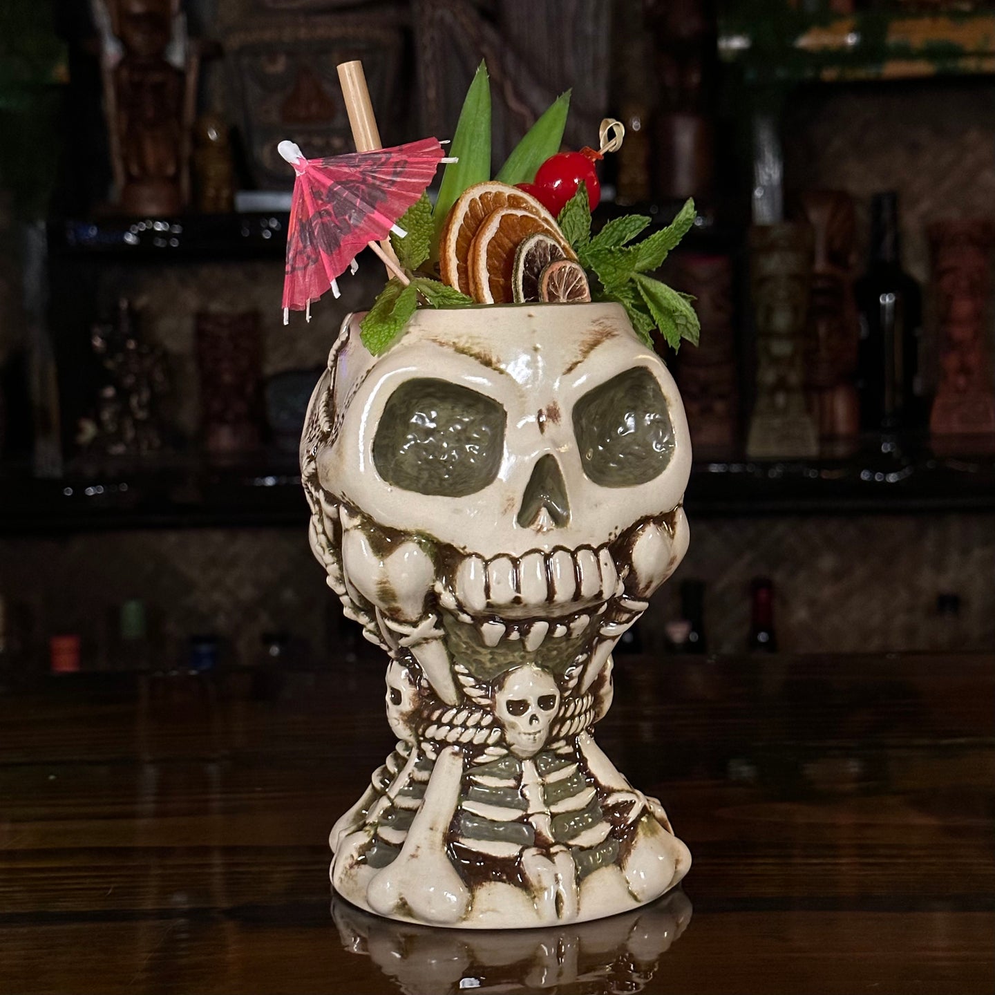 Jeff Granito's Calix Mortis II ceramic Tiki Mug, sculpted by Thor - Limited Edition / Limited Time Pre-Order