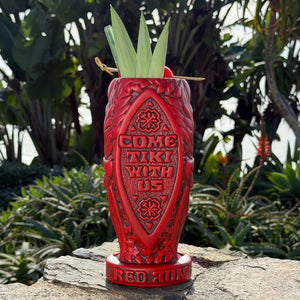 Jeff Granito's RedRum- Ceramic Tiki Mug - Bright Red - Limited Edition / Limited Time Pre-Order