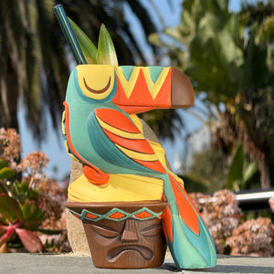 Jeff Granito's Toucan Whip (Blue) - Ceramic Tiki Mug - Limited Edition / Limited Time Pre-Order