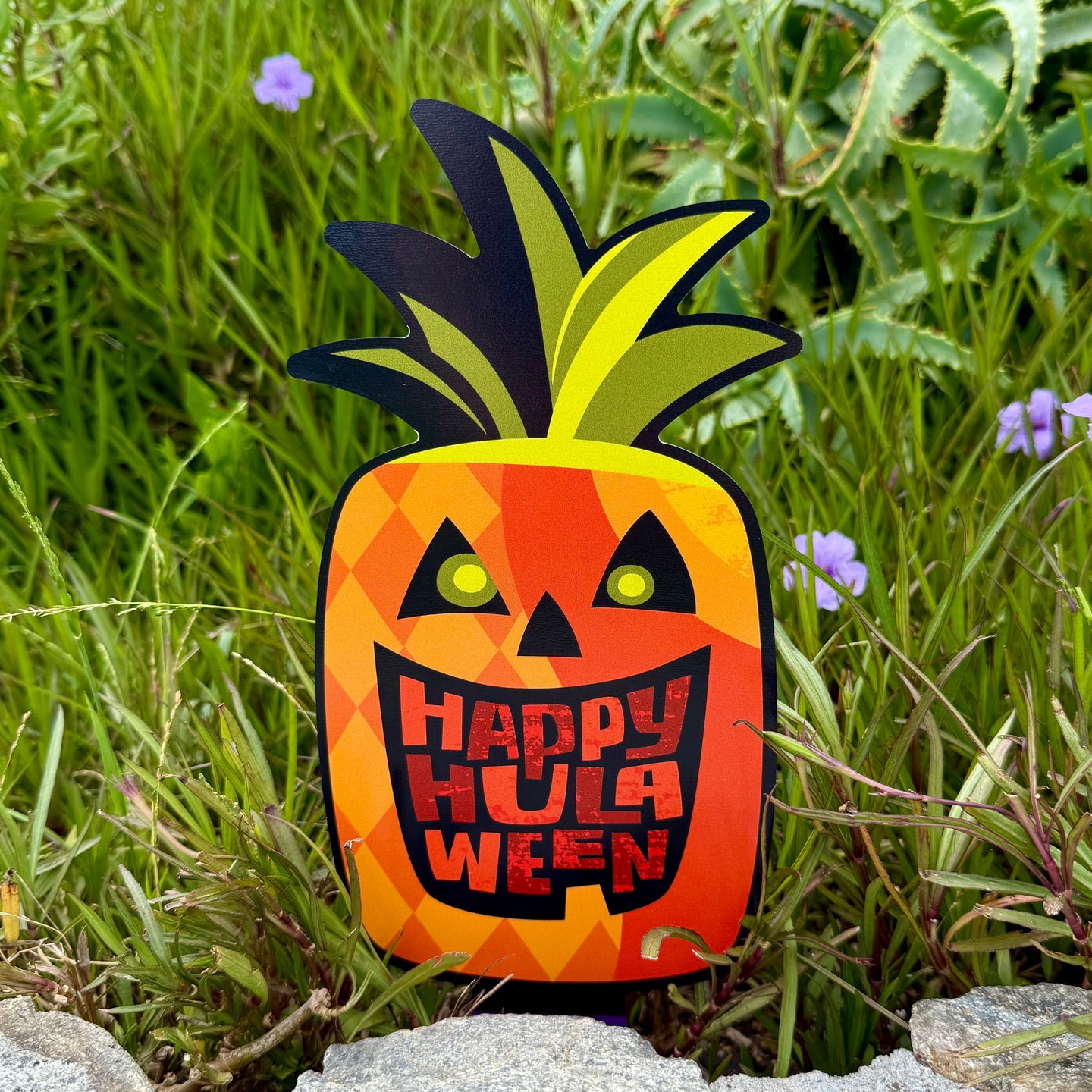 Jeff Granito's 'Jack'O Loha' Metal Yard Stake - Pre-Order