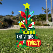 Load image into Gallery viewer, Jeff Granito&#39;s &#39;Oh Christmas Tweet&#39; Metal Yard Stake - Pre-Order
