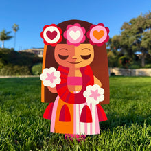 Load image into Gallery viewer, Jeff Granito's ‘Hula Honey' Metal Yard Stake - Pre-Order

