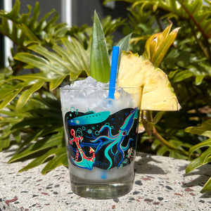 Dwellers of the Deep Mai Tai Cocktail Glass - Rolling Pre-Order / Ready to Ship!