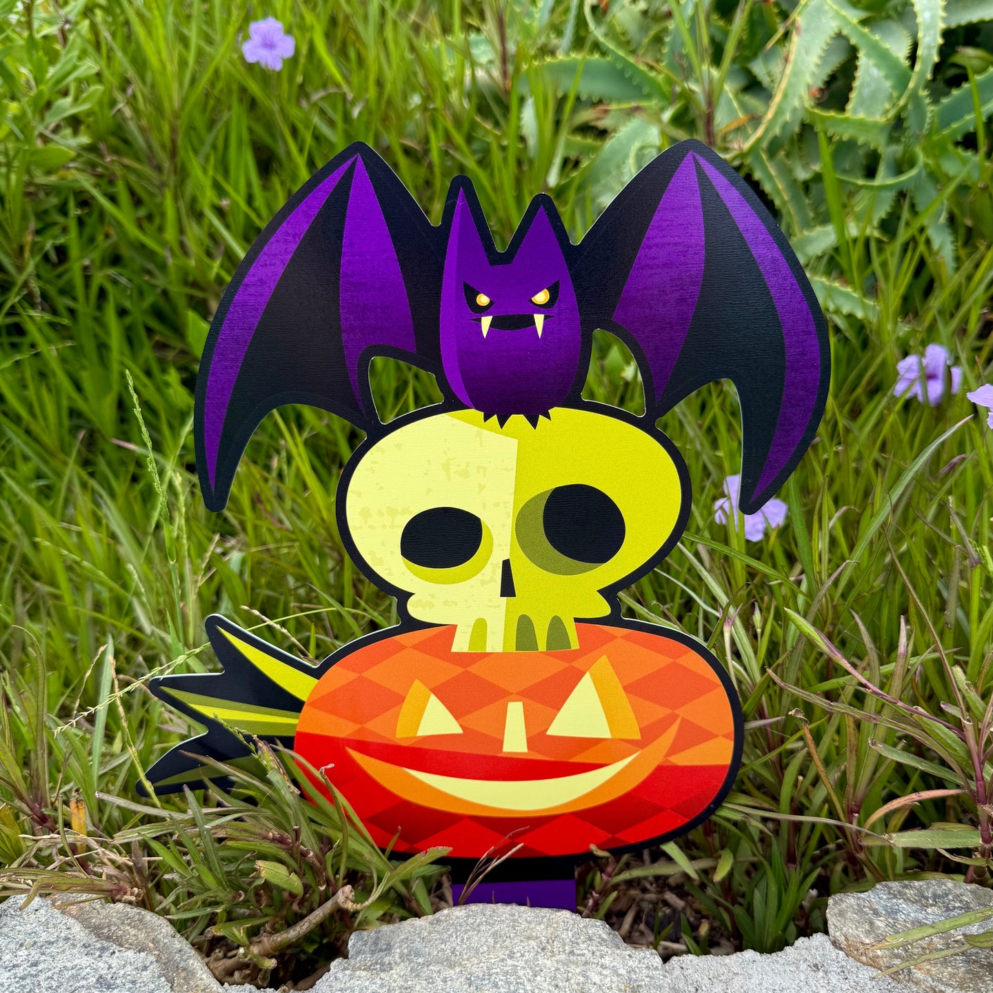 Jeff Granito's 'Bat Stack' Metal Yard Stake - Pre-Order
