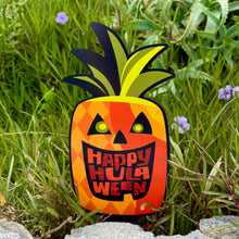 Load image into Gallery viewer, Jeff Granito's 'Happy Hulaween' Metal Yard Stakes Set of FOUR (4)
