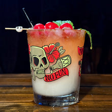 Load image into Gallery viewer, Jeff Granito&#39;s &#39;No Rum No Fun&#39; Mai Tai Cocktail Glass (1) - Ready to Ship!
