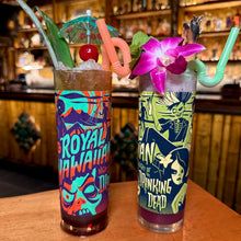 Load image into Gallery viewer, Jeff Granito's 'Royal Hawaiian: Night of the Drinking Dead' Zombie Cocktail Glass (1) - Ready to Ship / Rolling Pre-Order!
