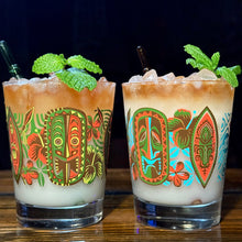 Load image into Gallery viewer, Jeff Granito&#39;s &#39;Hidden Haven&#39; Mai Tai Cocktail Glass (1) - Ready to Ship!

