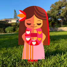 Load image into Gallery viewer, Jeff Granito's ‘Hula Hearts' Metal Yard Stake - Pre-Order
