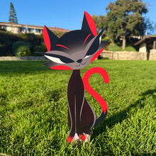 Load image into Gallery viewer, Jeff Granito's 'Liz and Eddie' Love Cats Metal Yard Stake Set of TWO (2) - Pre-Order
