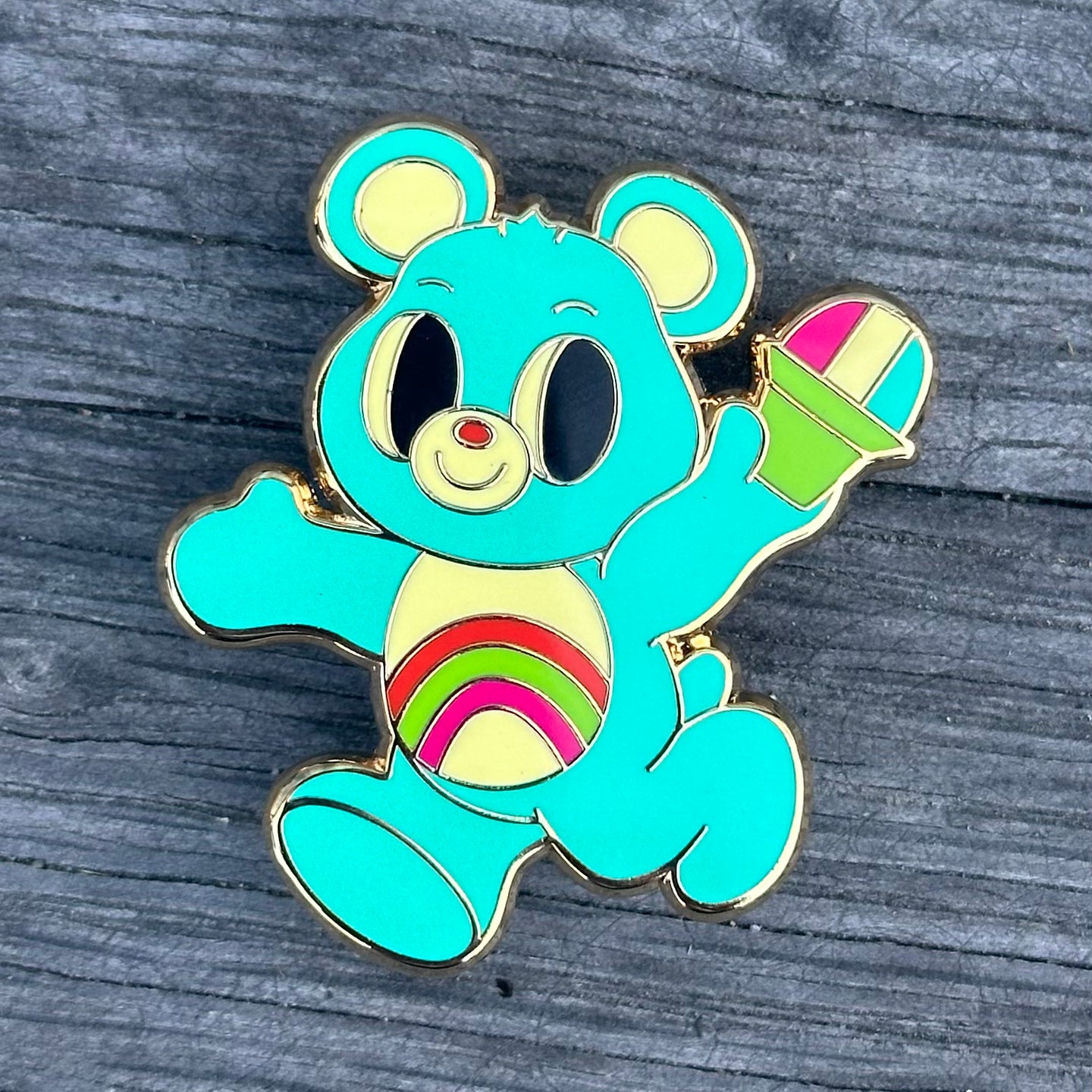 'Shaved Ice Bear Blue' Enamel Pin