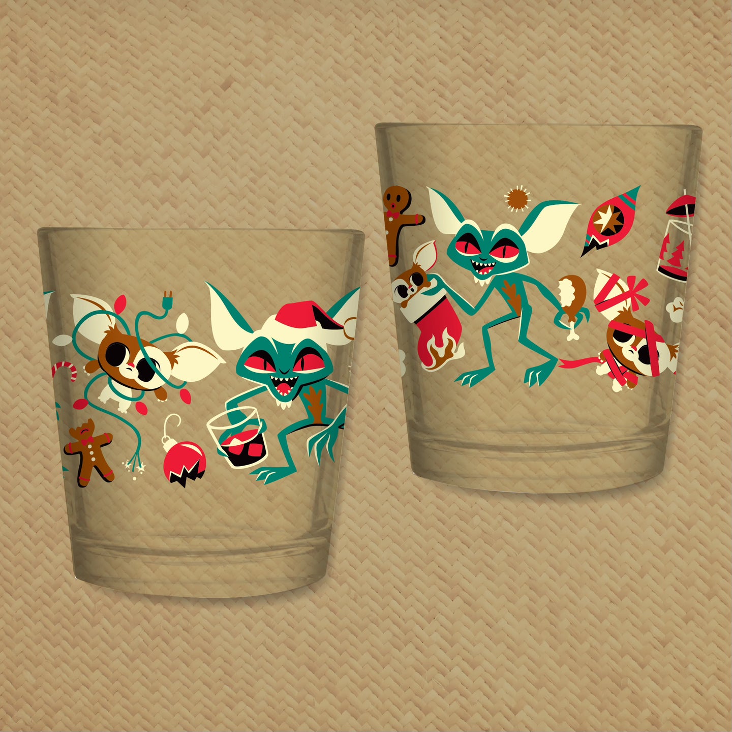 PRE ORDER, Wreck the Halls Mai Tai Cocktail Glass
