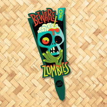 Load image into Gallery viewer, Jeff Granito&#39;s &#39;Wacky Warnings&#39; Metal Yard Stakes Set of TWO (2) - Limited Time Pre-Order
