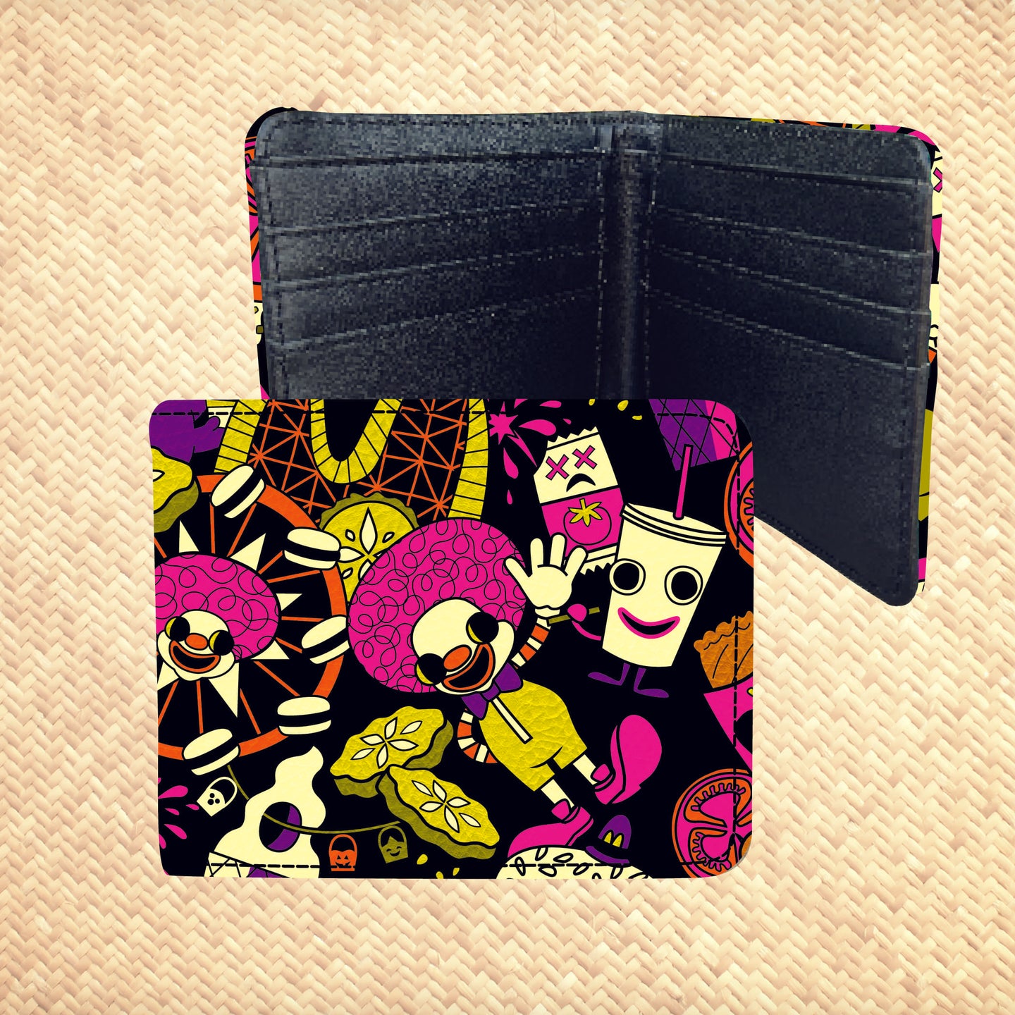 'Happy Land - Pink' Billfold Wallet - Rolling Pre-Order / Ready to Ship!