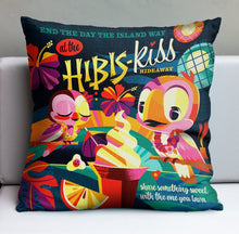 Load image into Gallery viewer, Jeff Granito&#39;s &#39;Hibis-Kiss&#39; Pillow Cover - Ready to Ship! (FREE SHIPPING in U.S.)

