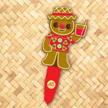 Load image into Gallery viewer, Jeff Granito&#39;s &#39;Gingerbread Beachcombers&#39; Metal Yard Stakes Set of TWO (2) - Pre-Order

