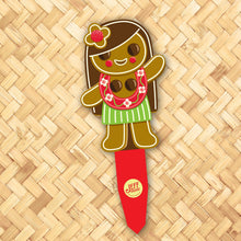 Load image into Gallery viewer, Jeff Granito's 'Gingerbread Beachcombers' Metal Yard Stakes Set of TWO (2)
