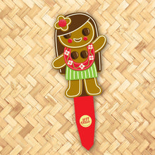 Load image into Gallery viewer, Jeff Granito&#39;s &#39;Gingerbread Beachcombers&#39; Metal Yard Stakes Set of TWO (2) - Pre-Order
