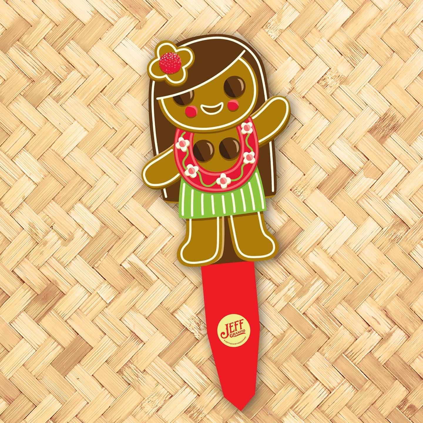 Jeff Granito's 'Ginger-Wahine' Metal Yard Stake - Pre-Order