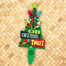 Load image into Gallery viewer, Jeff Granito&#39;s &#39;Oh Christmas Tweet&#39; Metal Yard Stake - Pre-Order
