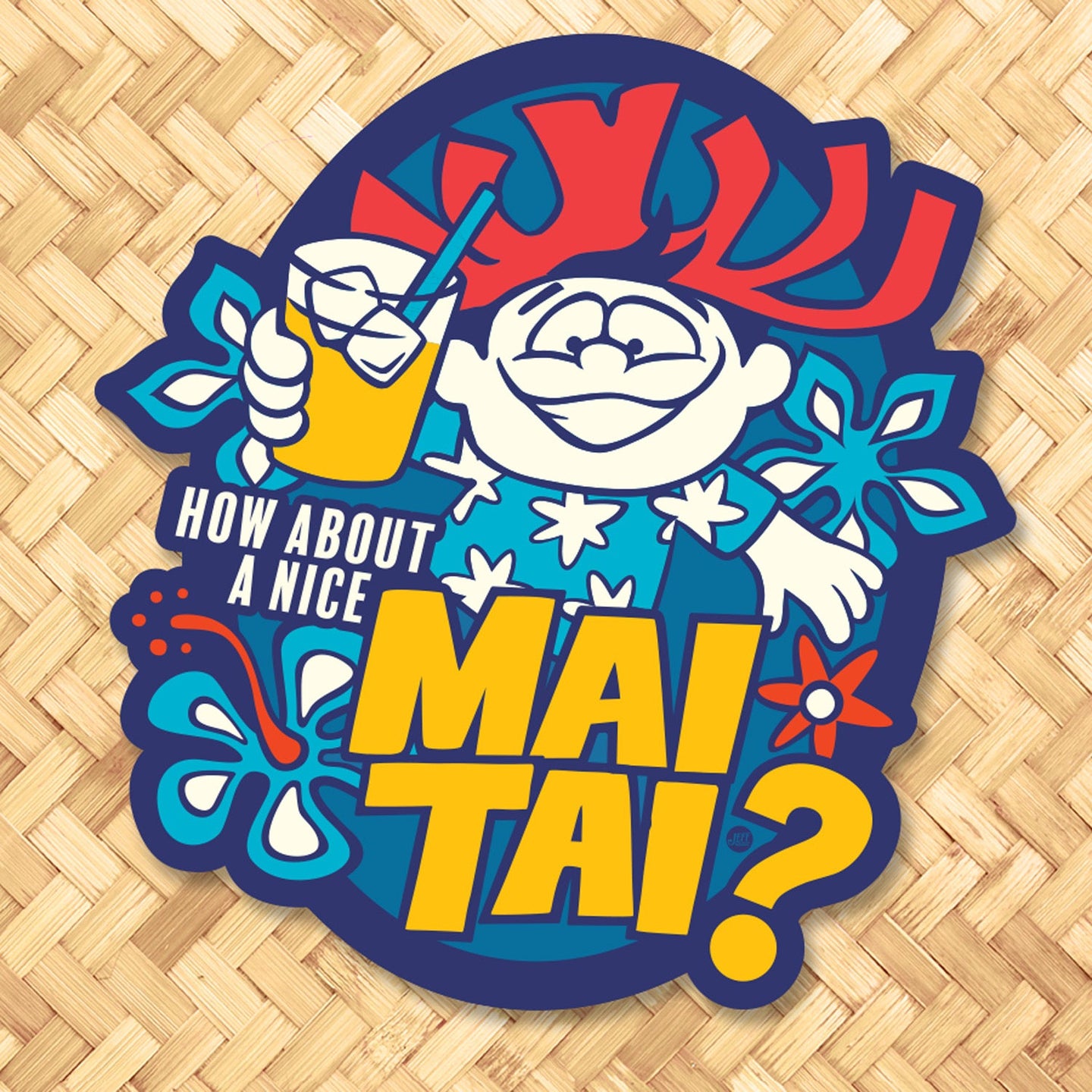 Jeff Granito's 'How About a Mai Tai?' Metal Sign - Pre Order