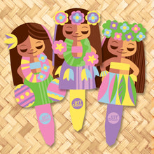 Load image into Gallery viewer, Jeff Granito's 'Hula Spring' Metal Yard Stake Set of THREE (3) - Pre-Order!
