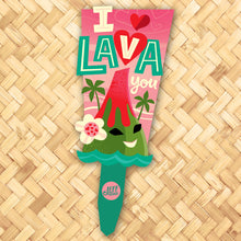 Load image into Gallery viewer, Jeff Granito's ‘I Lava You Valentine’ Metal Yard Stake Set of TWO (2) - Pre-Order
