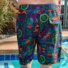 Load image into Gallery viewer, Jeff Granito's 'Creature Feature' Board Shorts - Ready to Ship!
