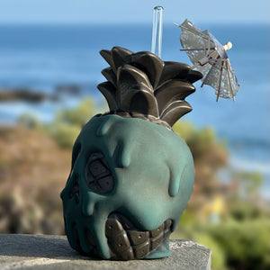 Jeff Granito's Poison Pineapple - Ceramic Tiki Mug - Twilight Teal Limited Edition / Limited Time Pre-Order