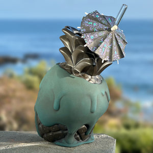 Jeff Granito's Poison Pineapple - Ceramic Tiki Mug - Twilight Teal Limited Edition / Limited Time Pre-Order