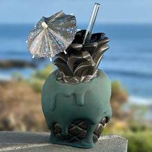 Load image into Gallery viewer, Jeff Granito&#39;s Poison Pineapple - Ceramic Tiki Mug - Twilight Teal Limited Edition / Limited Time Pre-Order
