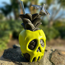 Load image into Gallery viewer, Jeff Granito&#39;s Poison Pineapple - Ceramic Tiki Mug - Apple Green Limited Edition / Limited Time Pre-Order
