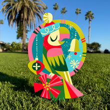 Load image into Gallery viewer, Jeff Granito’s ’Jingle Christmas’ Large Metal Yard Stake Set of TWO (2)
