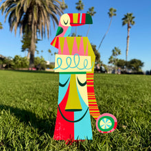 Load image into Gallery viewer, Jeff Granito’s ’Jingle Christmas’ Large Metal Yard Stake Set of TWO (2)
