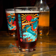 Load image into Gallery viewer, Jeff Granito&#39;s &#39;Rumzilla&#39; Pint Glass (1) - Ready to Ship!
