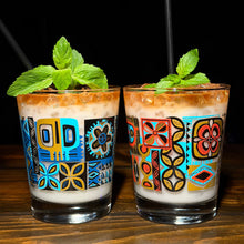 Load image into Gallery viewer, Jeff Granito&#39;s &#39;Geo Kapa&#39; Mai Tai Cocktail Glass (1) - Ready to Ship!
