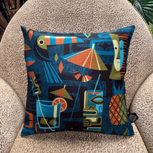 Load image into Gallery viewer, Jeff Granito's 'Atomic Cocktail' Pillow Cover - Ready to Ship! (FREE SHIPPING in U.S.)

