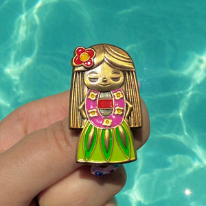 Jeff Granito's 'It's A Hula World' Enamel Pin - Ready to Ship!