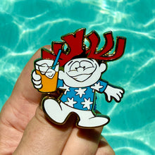 Load image into Gallery viewer, Jeff Granito&#39;s &#39;How About a Mai Tai?&#39; Enamel Pin - Ready to Ship!

