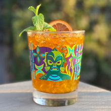 Load image into Gallery viewer, Jeff Granito's 'Creature Feature' 2nd Edition Mai Tai Cocktail Glass - Rolling Pre-Order / Ready to Ship!
