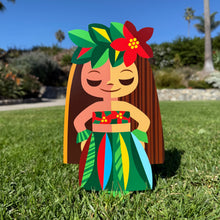 Load image into Gallery viewer, Jeff Granito&#39;s &#39;Hula Holly&#39; Metal Yard Stake - Pre-Order
