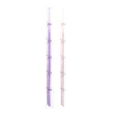 Load image into Gallery viewer, &#39;Orchid&#39; Glass Bamboo Straw Set of Two (2) - Ready to Ship!
