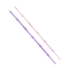 Load image into Gallery viewer, &#39;Orchid&#39; Glass Bamboo Straw Set of Two (2) - Ready to Ship!

