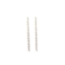 Load image into Gallery viewer, &#39;Clear&#39; Glass Bamboo Straw Set of Two (2) - Ready to Ship!
