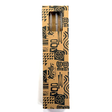 Load image into Gallery viewer, &#39;Clear&#39; Glass Bamboo Straw Set of Two (2) - Ready to Ship!
