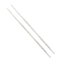 Load image into Gallery viewer, &#39;Clear&#39; Glass Bamboo Straw Set of Two (2) - Ready to Ship!
