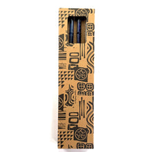 Load image into Gallery viewer, &#39;Ocean&#39; Glass Bamboo Straw Set of Two (2) - Ready to Ship!

