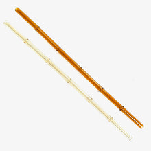 Load image into Gallery viewer, &#39;Sunrise&#39; Glass Bamboo Straw Set of Two (2) - Ready to Ship!
