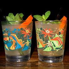 Load image into Gallery viewer, Jeff Granito's 'Piranha River Cruise' Mai Tai Cocktail Glass (1) - Ships Early March!
