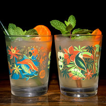 Load image into Gallery viewer, Jeff Granito's 'Piranha River Cruise' Mai Tai Cocktail Glass (1) - Ships Early March!
